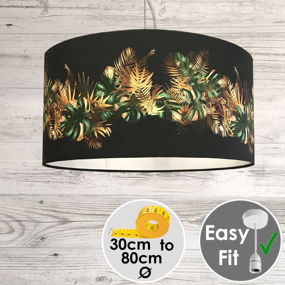 Golden Jungalow Printed Lampshade